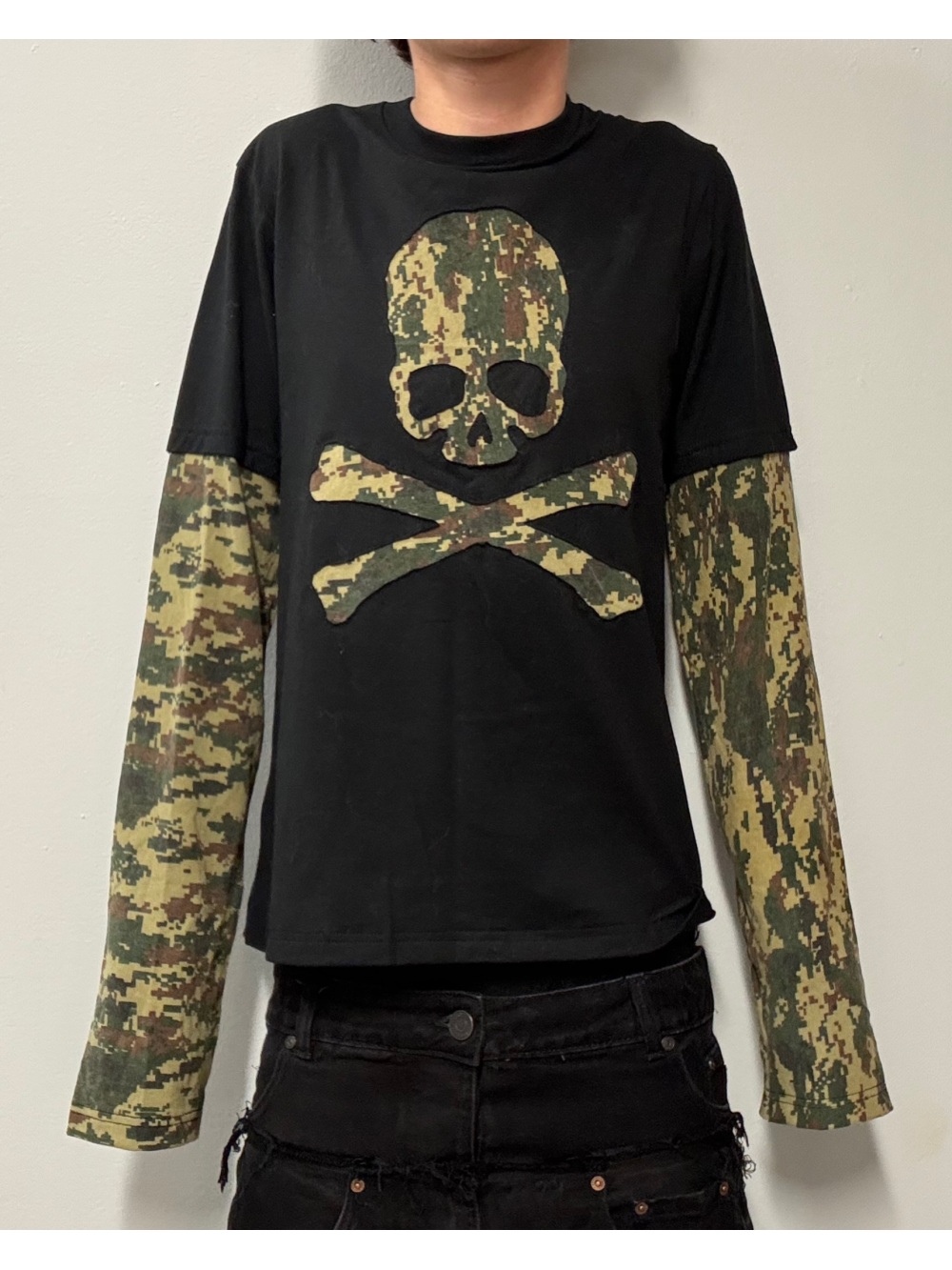 Street For Fashion - 2026 novo esqueleto de camuflagem retro