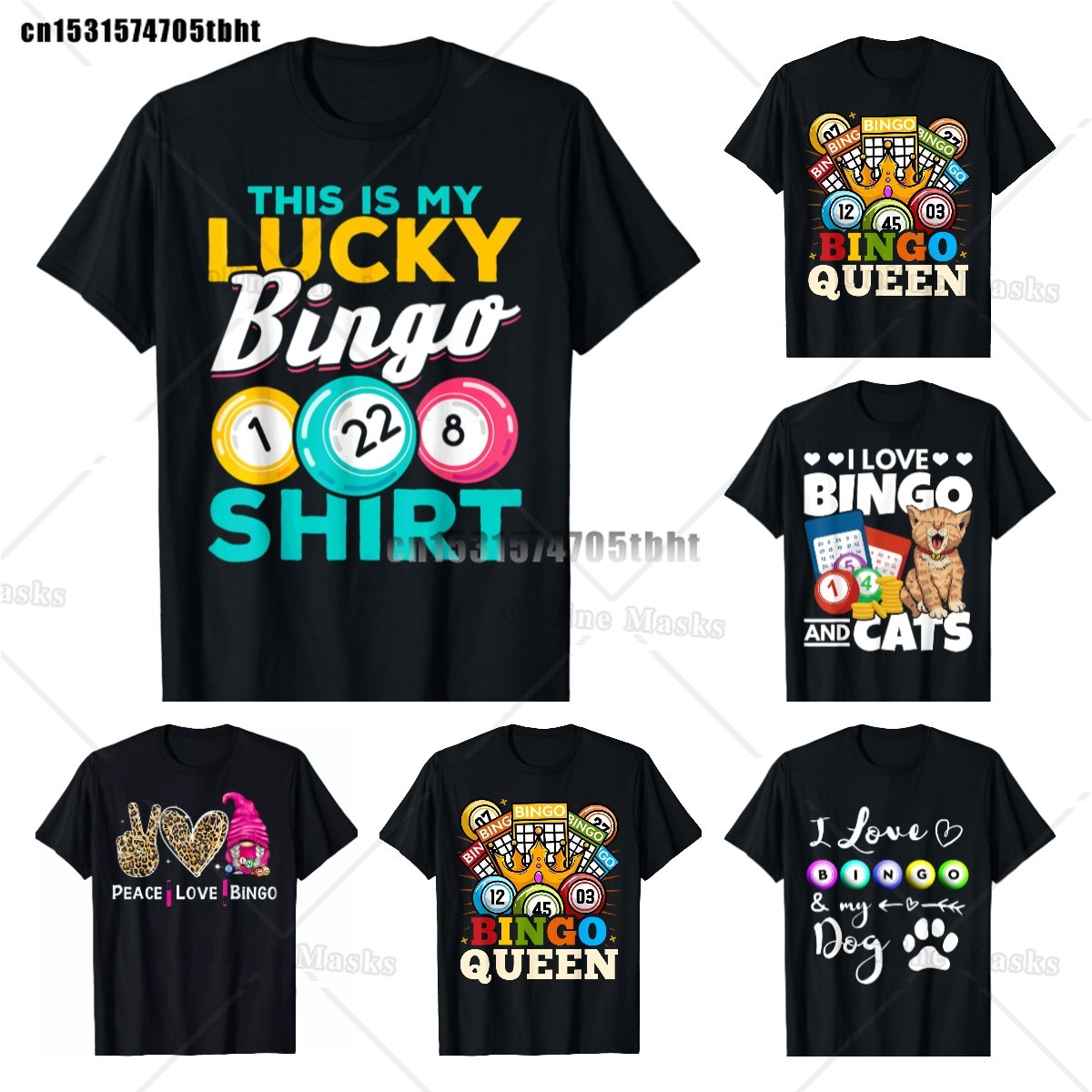 Queen Street Fashion - Camisa louca da senhora do Bingo,
