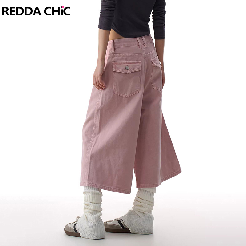 Cargo Pant Wide - REDDACHiC Shorts jeans rosa feminino, shorts