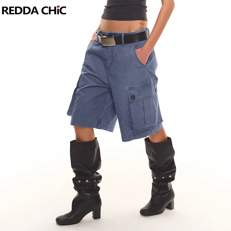Cargo Pant Wide - REDDACHiC Shorts Jeans Cargo Femininos Vintage