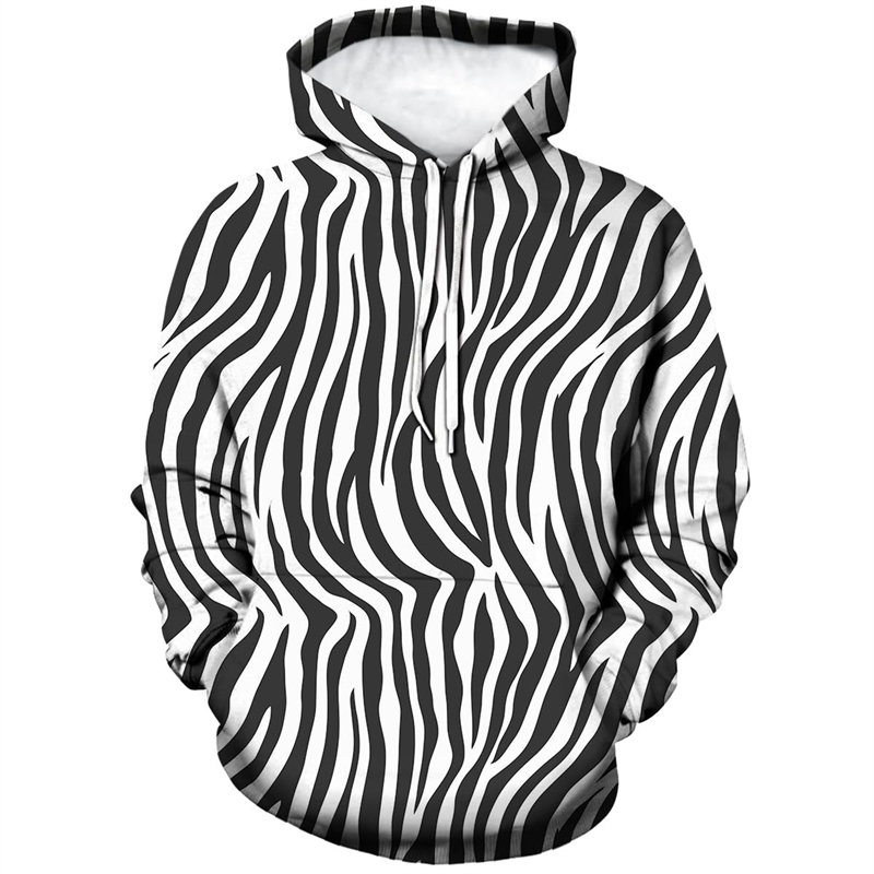 Moda masculina leopardo zebra  - Graphic Hoodie Streetwear avaliação e preço