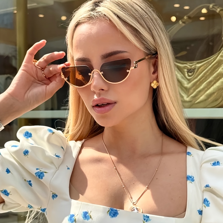 Óculos Retro Cat Eye com Meia  - Street Fashion Week avaliação e preço