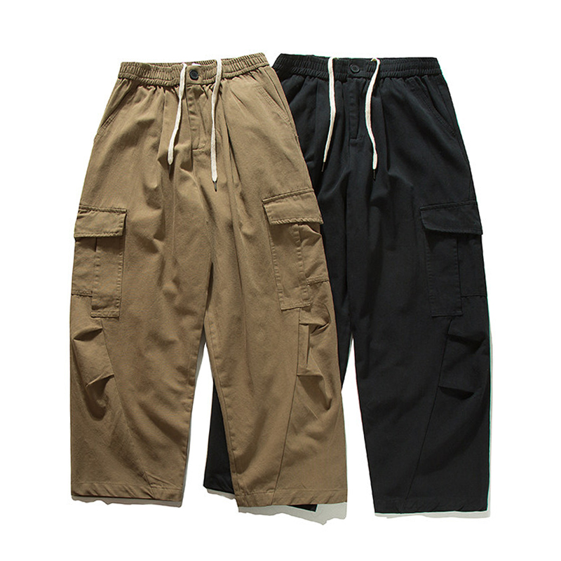 Homens streetwear moda vintage - Cargo Pant Wide avaliação e preço