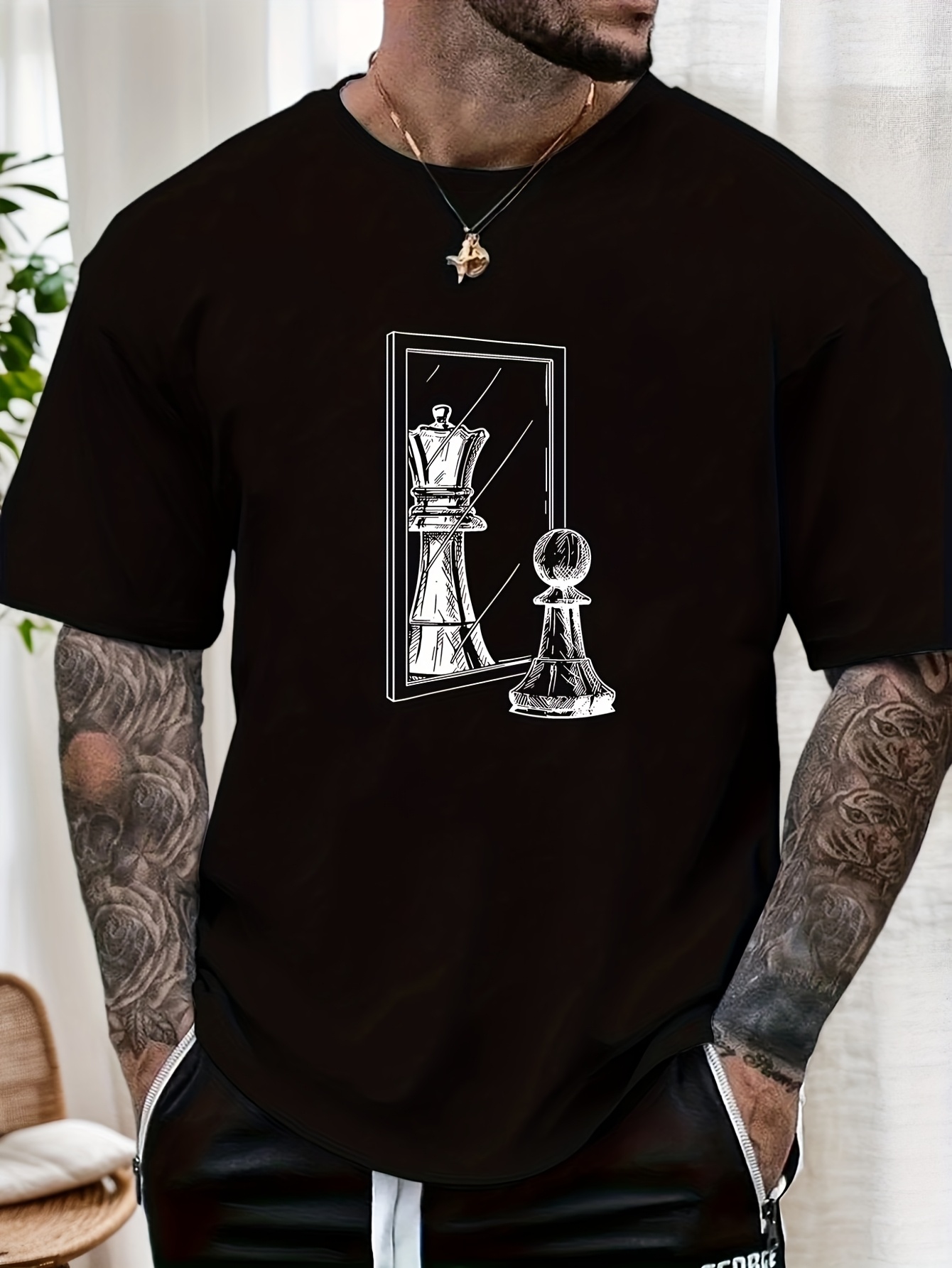 Camiseta Masculina Branca com  - Queen Street Fashion avaliação e preço