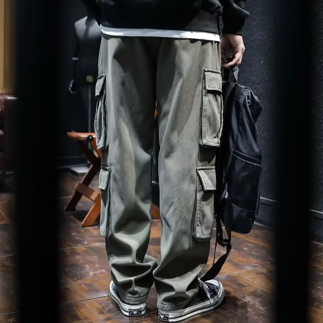 Calças largas multi bolso home - Cargo Pant Wide avaliação e preço