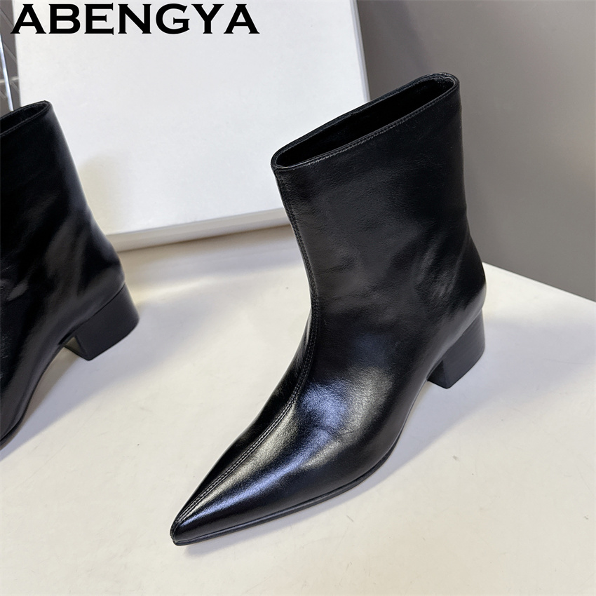 Marrom preto couro genuíno ded - Street Fashion Week avaliação e preço