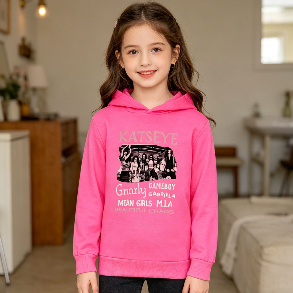 Moletom Infantil KATSEYE para  - Graphic Hoodie Streetwear avaliação e preço
