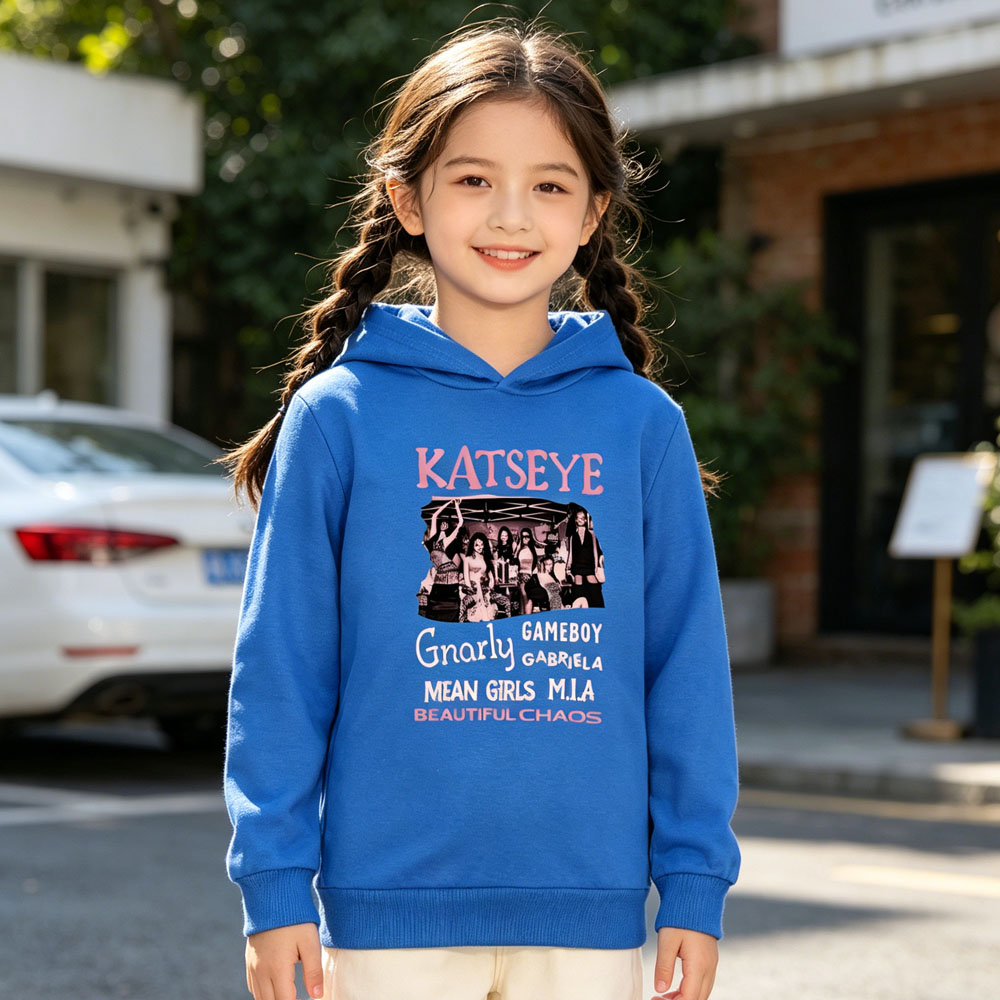 Moletom Infantil KATSEYE para  - Graphic Hoodie Streetwear avaliação e preço