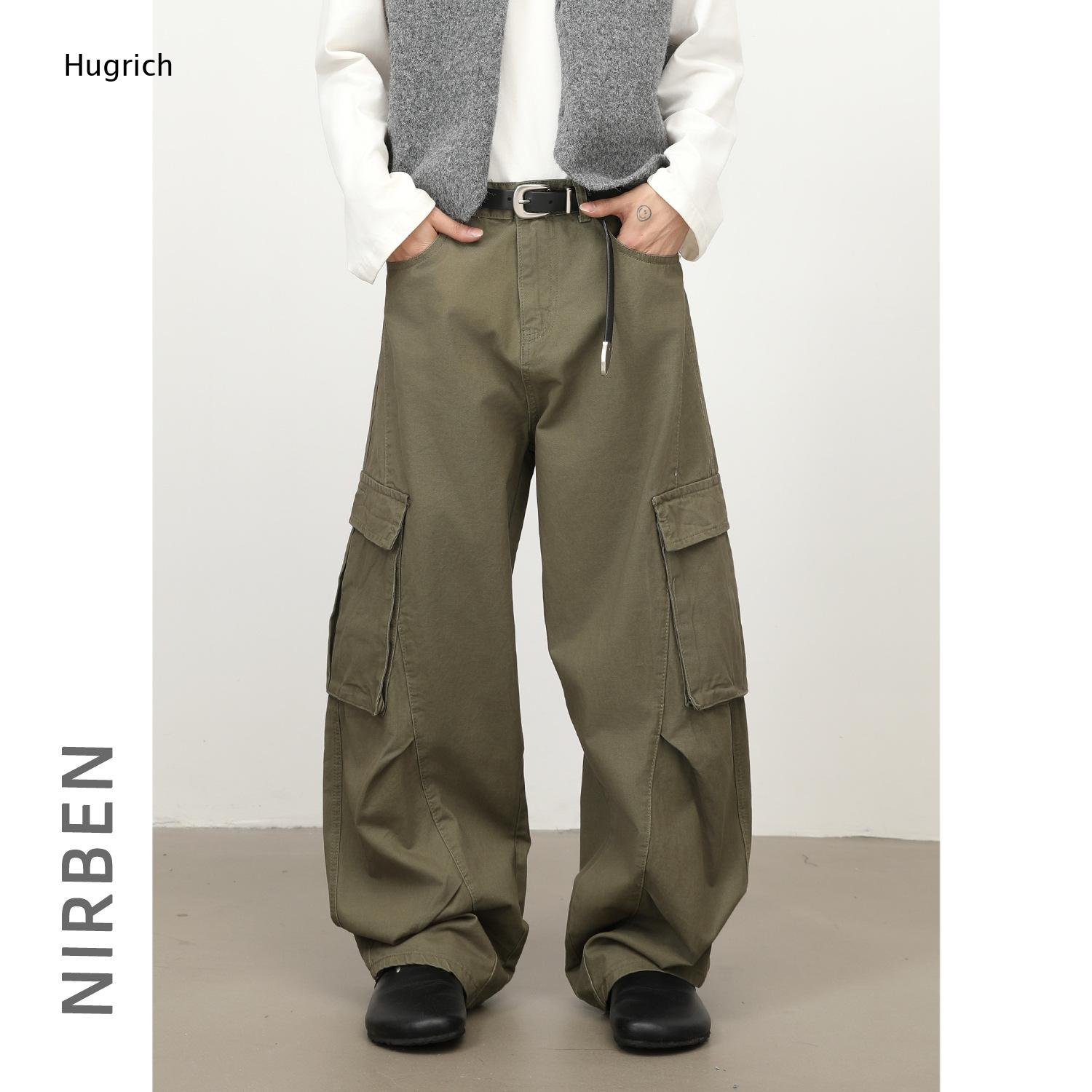Calças Cargo Masculinas Verde  - Cargo Pant Wide avaliação e preço