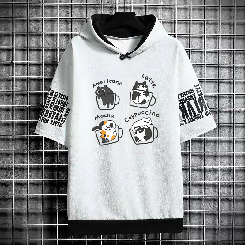 Harajuku camiseta masculina co - Graphic Hoodie Streetwear avaliação e preço