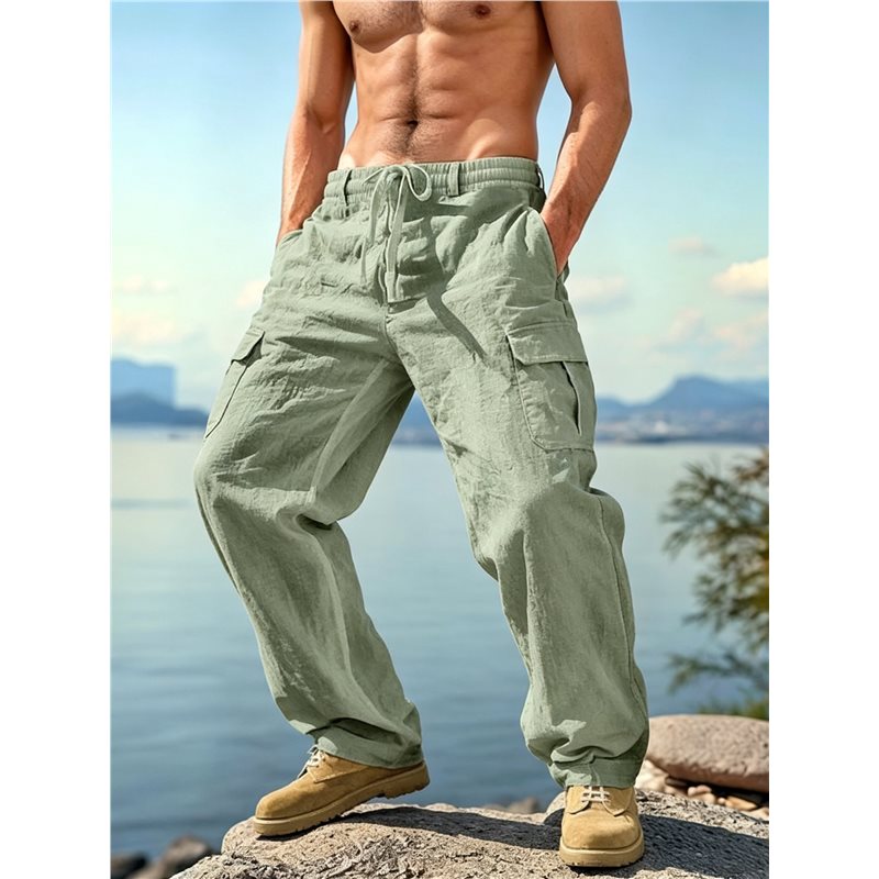 NOVO - Calças Cargo Masculinas - Cargo Pant Wide avaliação e preço