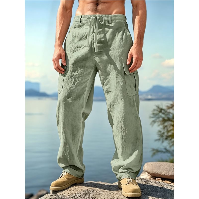 NOVO - Calças Cargo Masculinas - Cargo Pant Wide avaliação e preço
