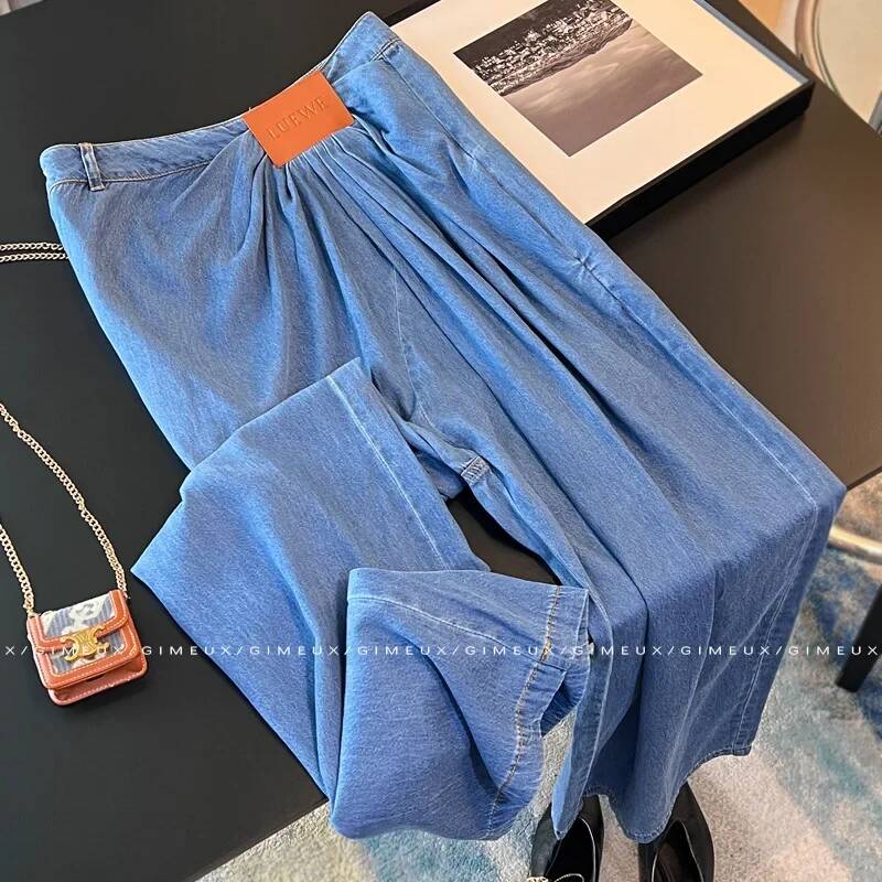 Calça Jeans Feminina Wide Leg  - Street Fashion Taiwan avaliação e preço