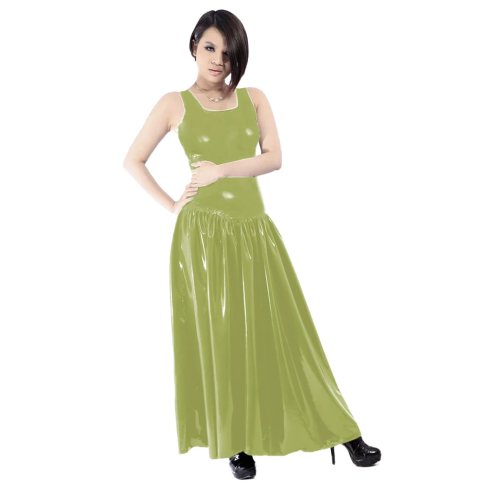 Vestido regata feminino de PVC - Queen Street Fashion avaliação e preço