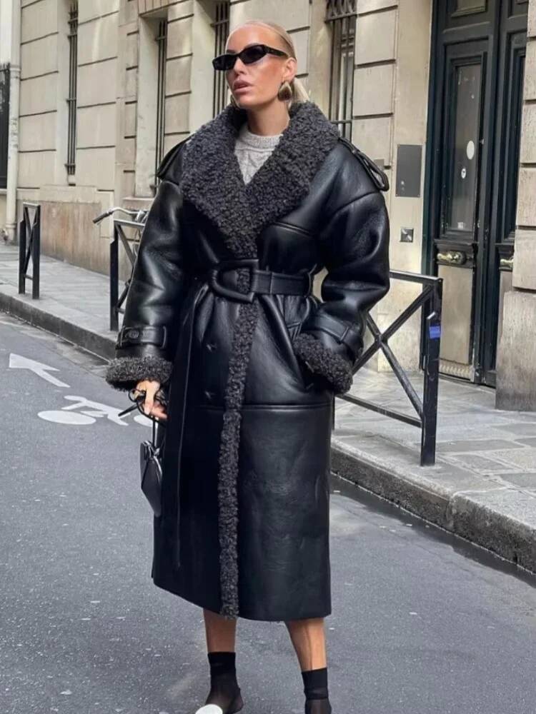 Jaqueta Feminina de Couro Sint - Street Fashion Taiwan avaliação e preço
