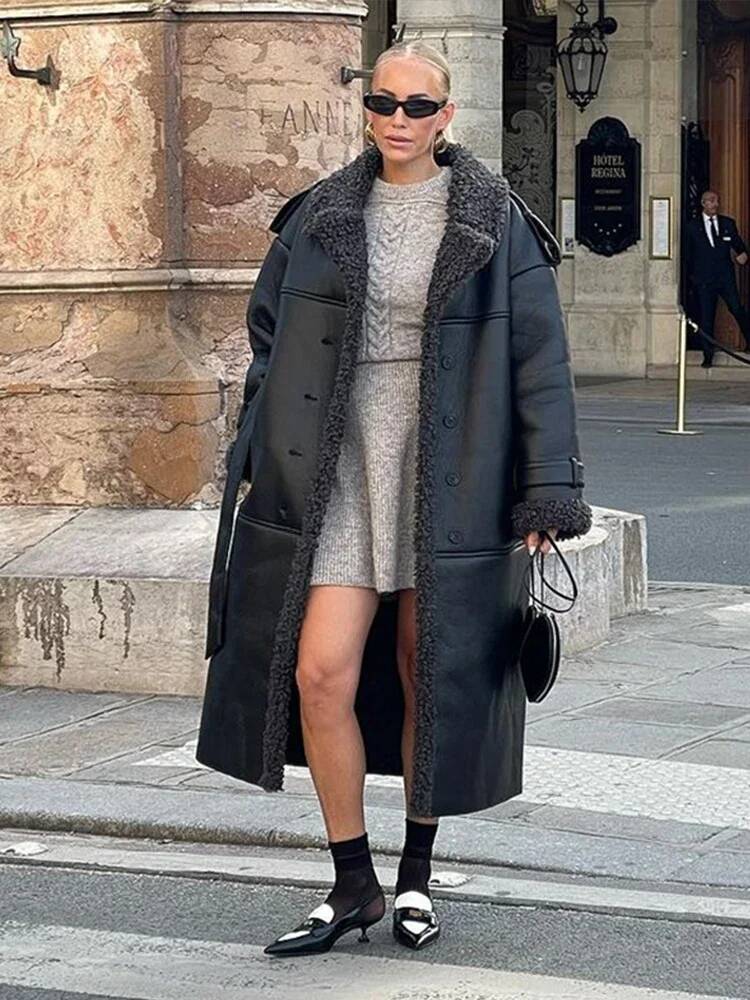 Jaqueta Feminina de Couro Sint - Street Fashion Taiwan avaliação e preço
