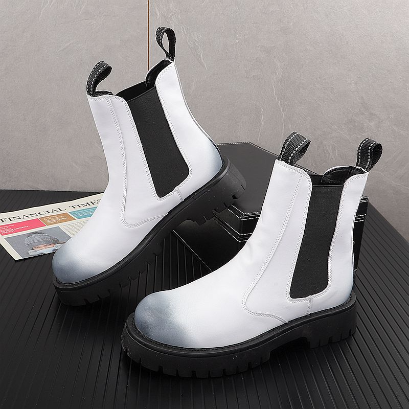 Botas de Couro Genuíno de Luxo - Street Fashion Luxury avaliação e preço