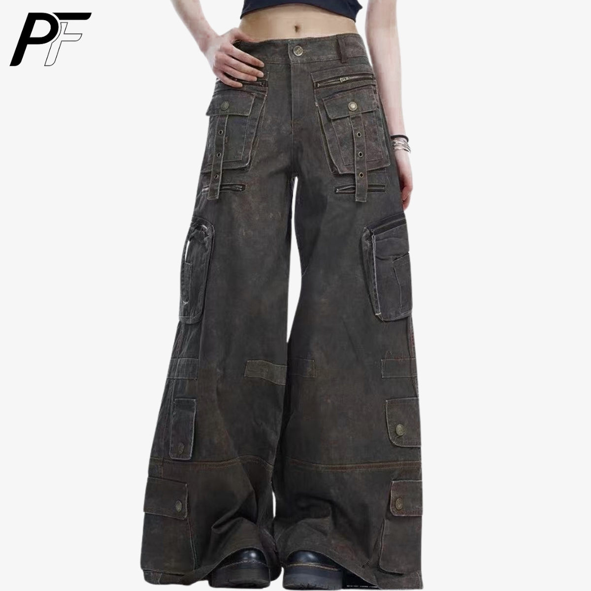 Calças Cargo de Perna Larga Gr - Cargo Pant Wide avaliação e preço