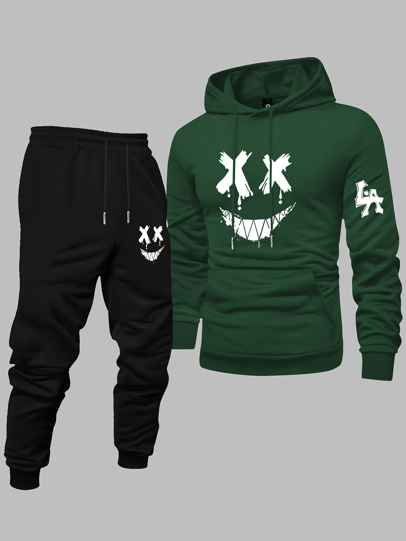 Conjunto de Moletom Masculino  - Graphic Hoodie Streetwear avaliação e preço
