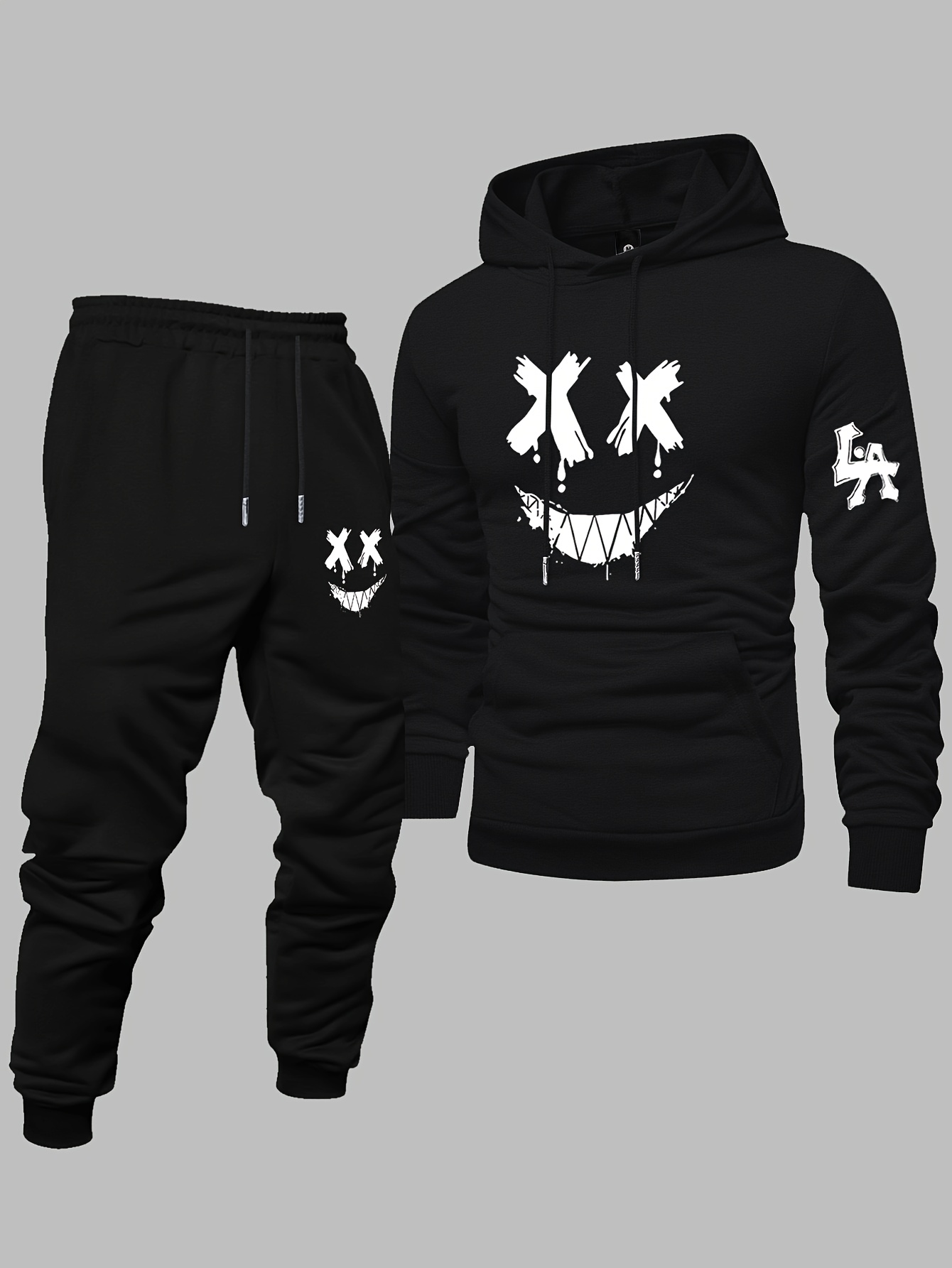 Conjunto de Moletom Masculino  - Graphic Hoodie Streetwear avaliação e preço