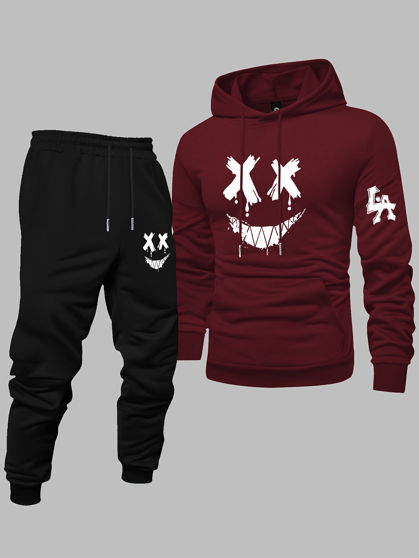 Conjunto de Moletom Masculino  - Graphic Hoodie Streetwear avaliação e preço