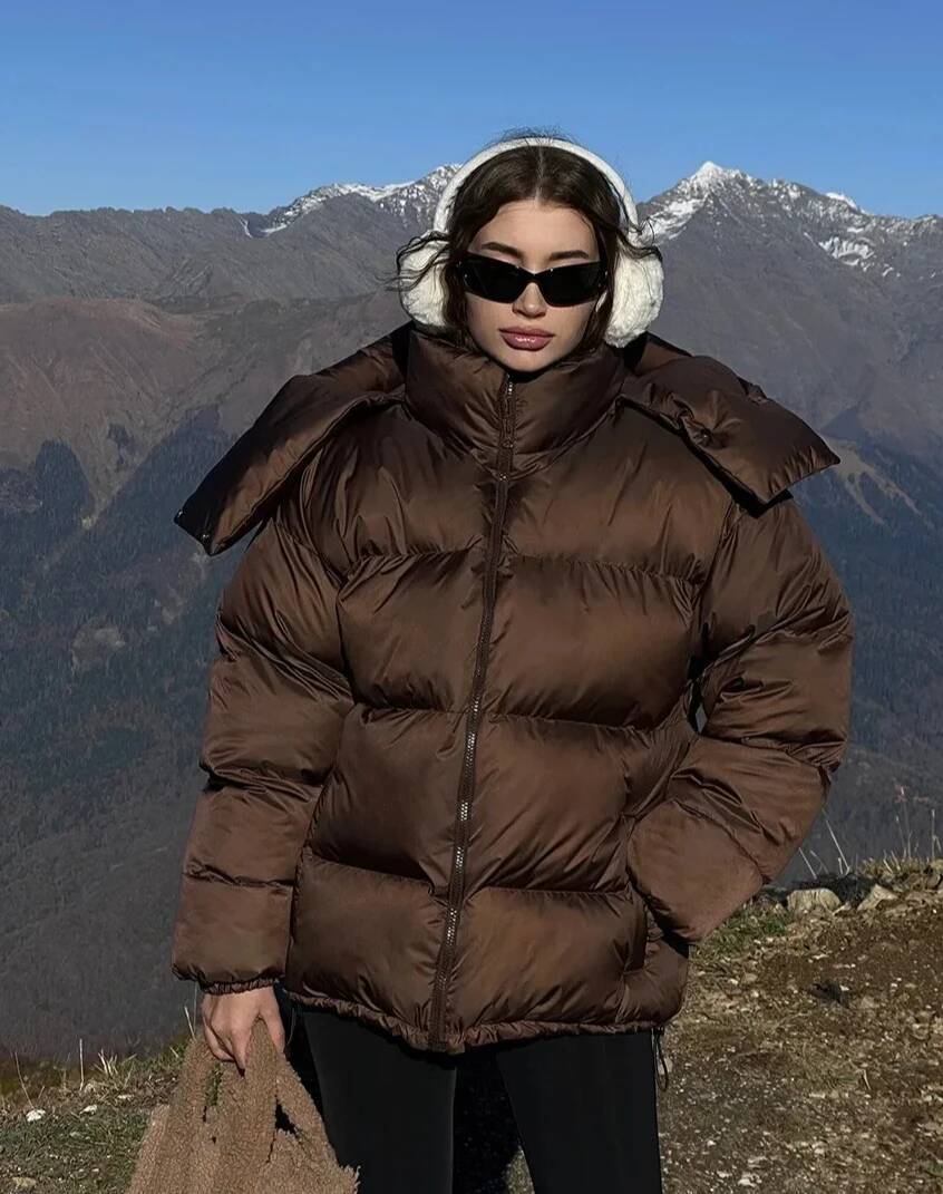 Casaco de Inverno Feminino Est - Street Fashion Taiwan avaliação e preço