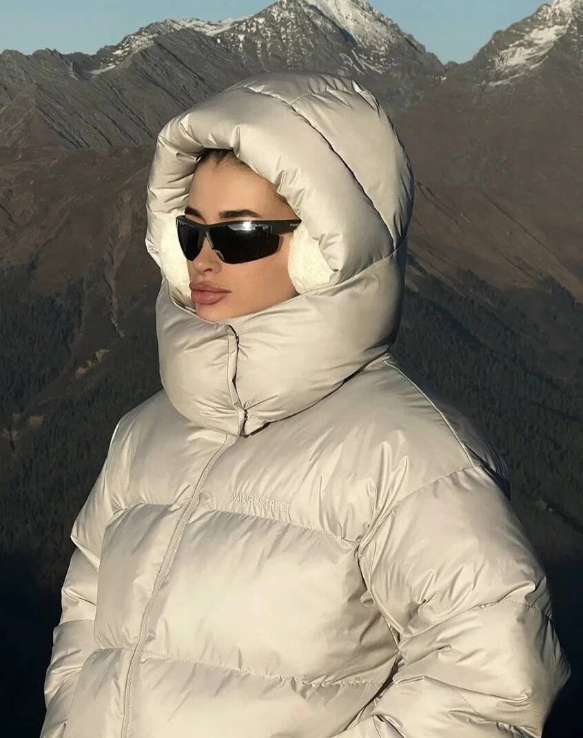 Casaco de Inverno Feminino Est - Street Fashion Taiwan avaliação e preço
