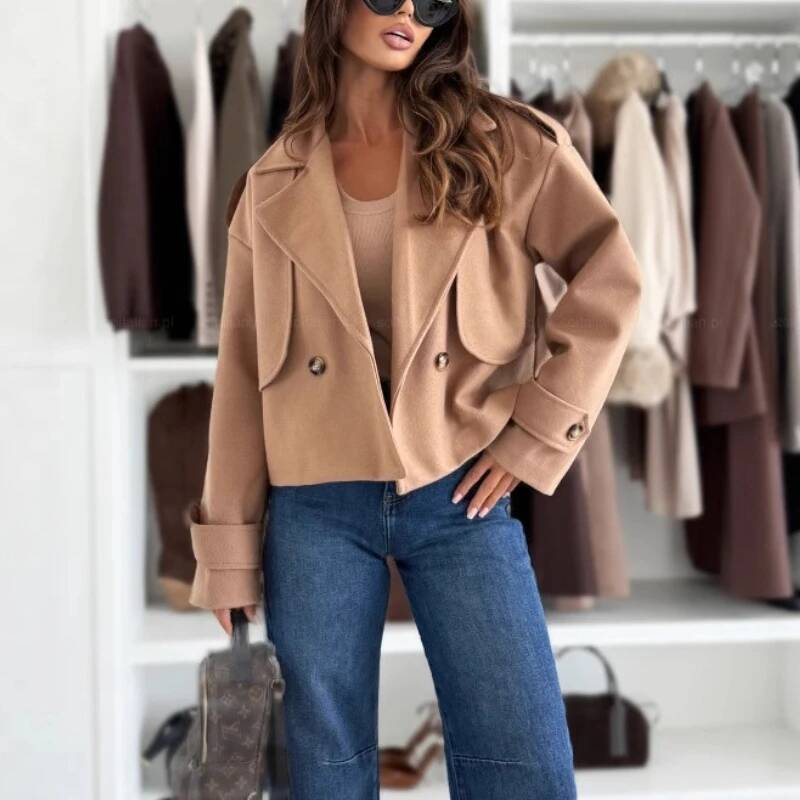 Jaqueta Casual Feminina de Man - Street Fashion Taiwan avaliação e preço