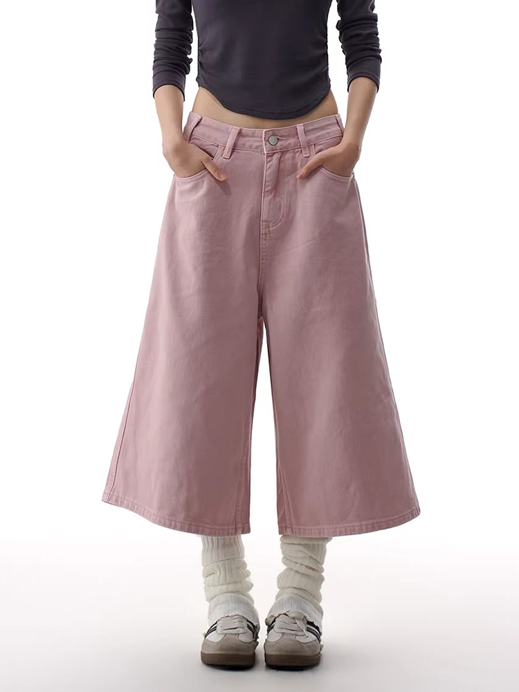 REDDACHiC Shorts jeans rosa fe - Cargo Pant Wide avaliação e preço