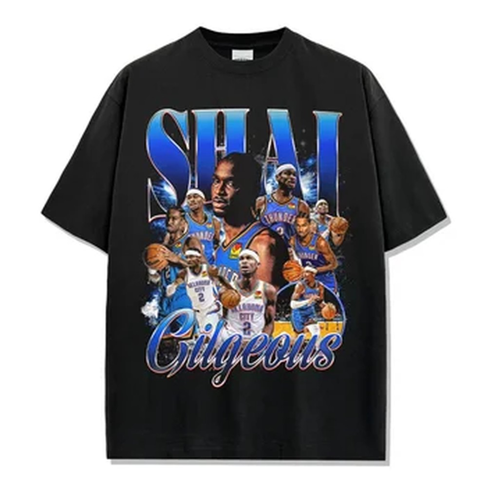 Camiseta Gráfica Shai Gilgeous - Street Fashion Magazine avaliação e preço
