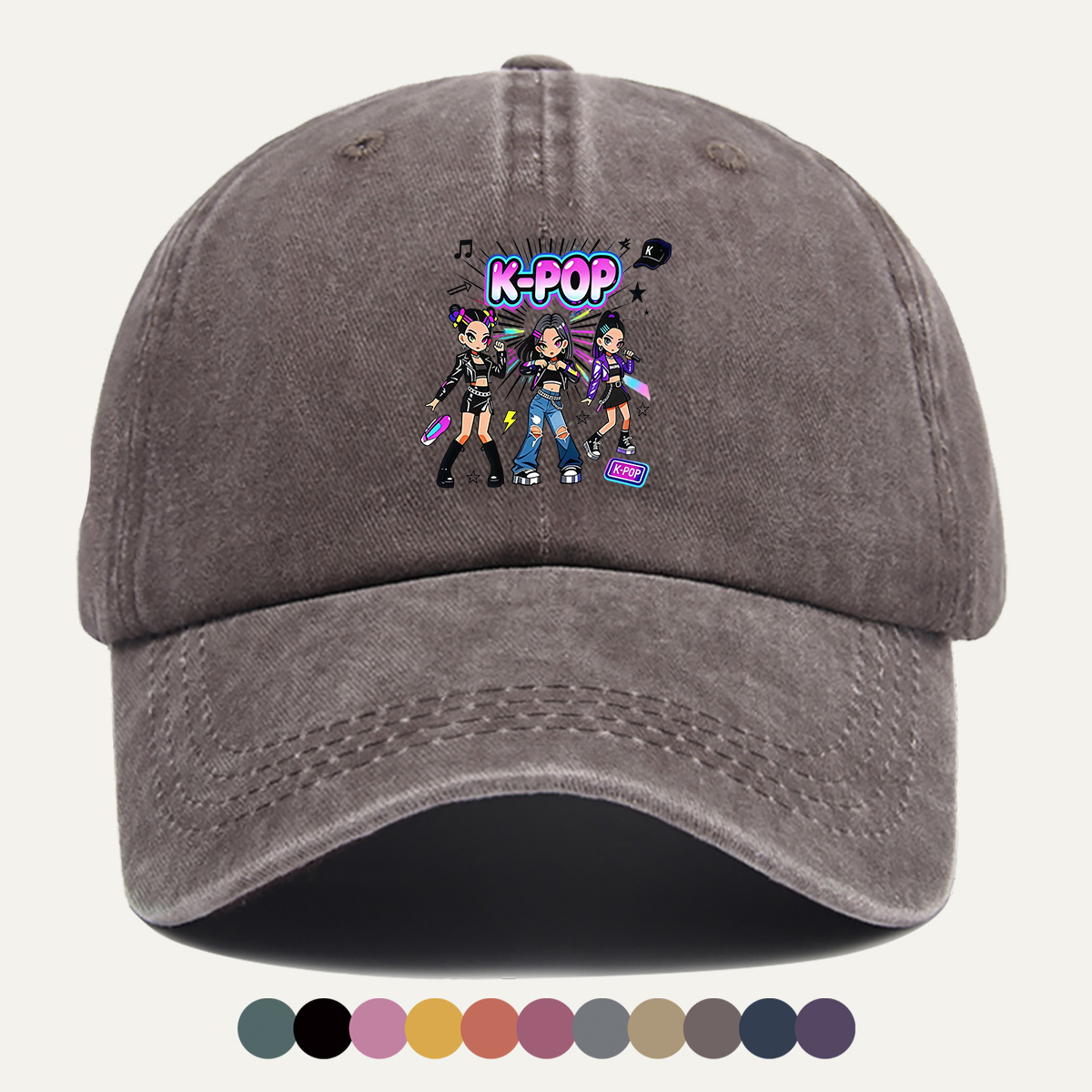Boné de Beisebol Estampado K-P - Street Fashion Co avaliação e preço