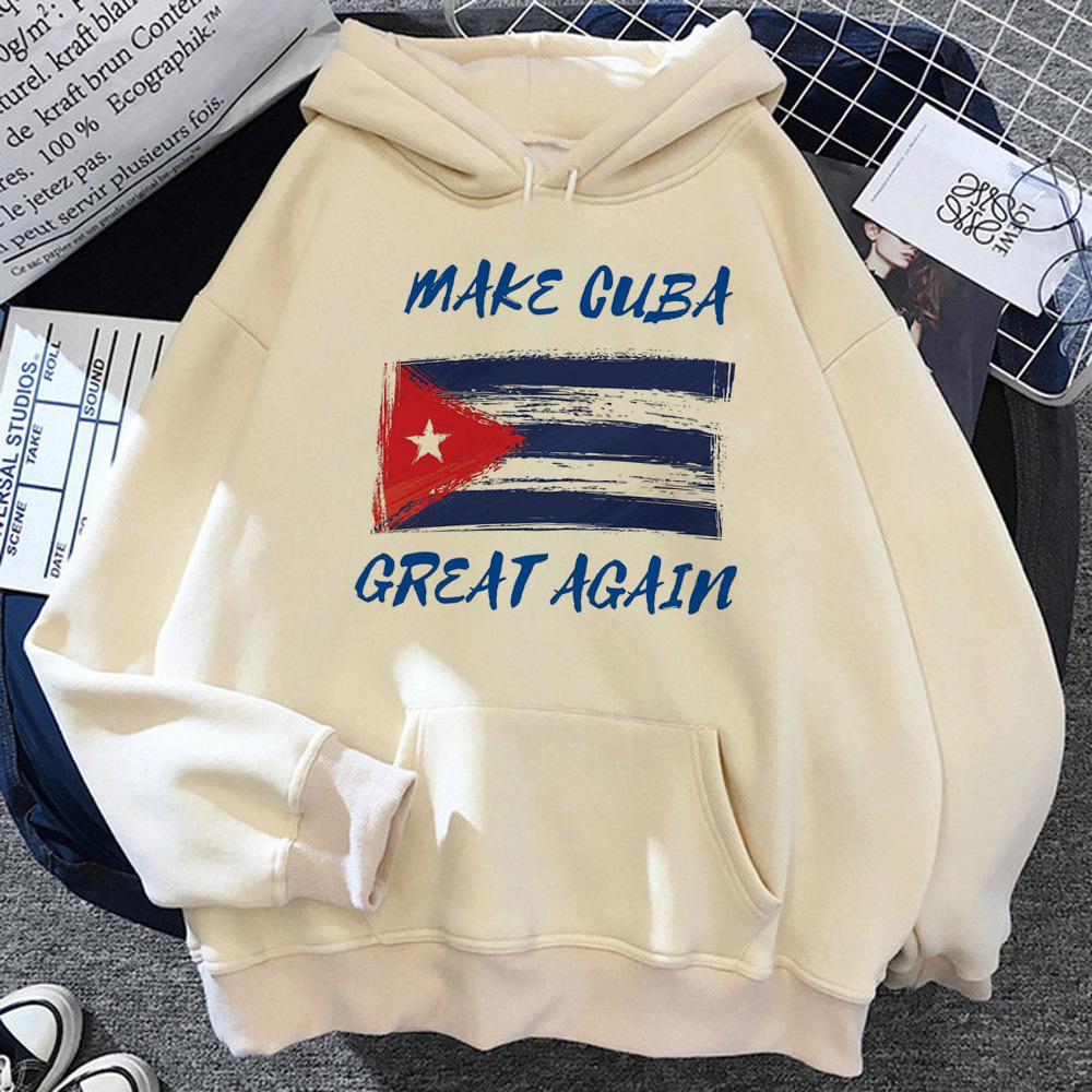 Cuba moletom com capuz mangá e - Graphic Hoodie Streetwear avaliação e preço