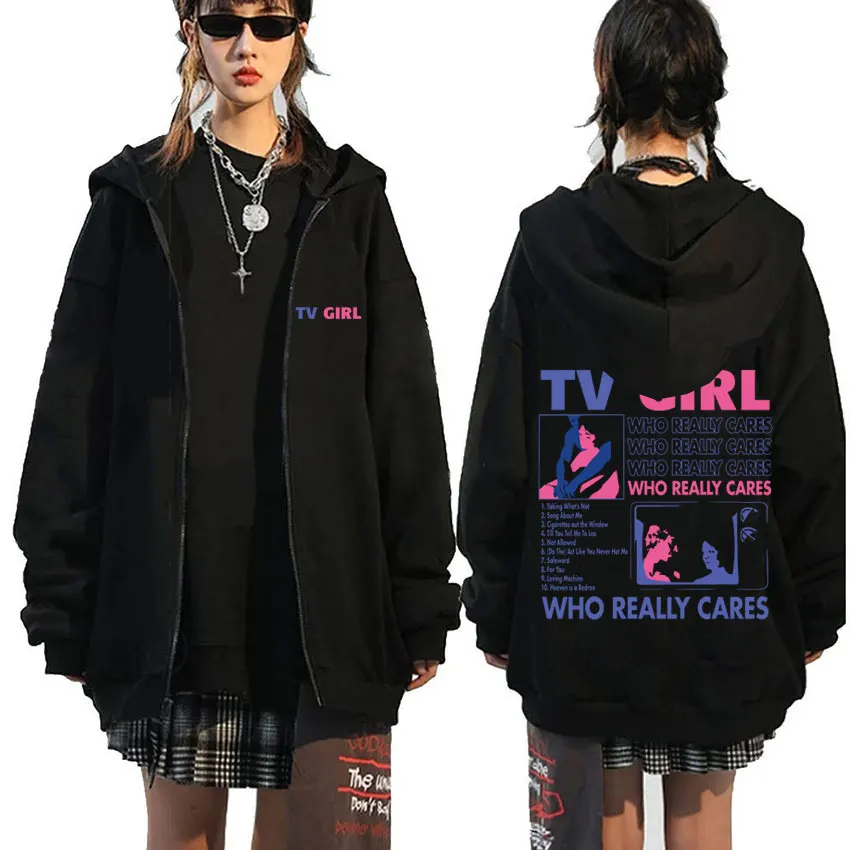 Masculino feminino tv menina q - Graphic Hoodie Streetwear avaliação e preço