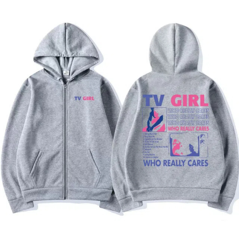 Masculino feminino tv menina q - Graphic Hoodie Streetwear avaliação e preço