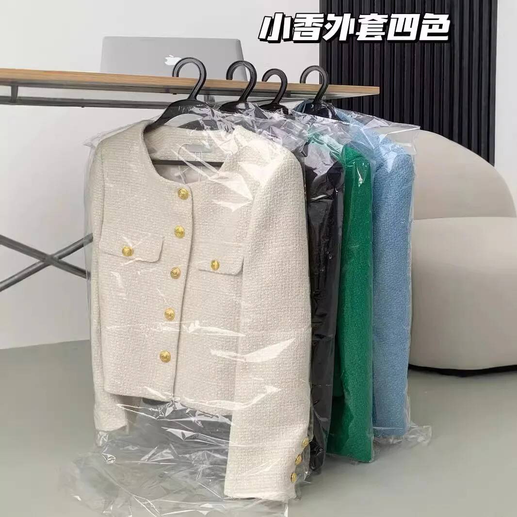 Jaqueta de Tweed Xadrez com Fr - Street Fashion Taiwan avaliação e preço